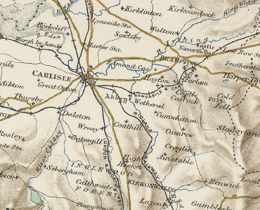 Old Map of Wetheral